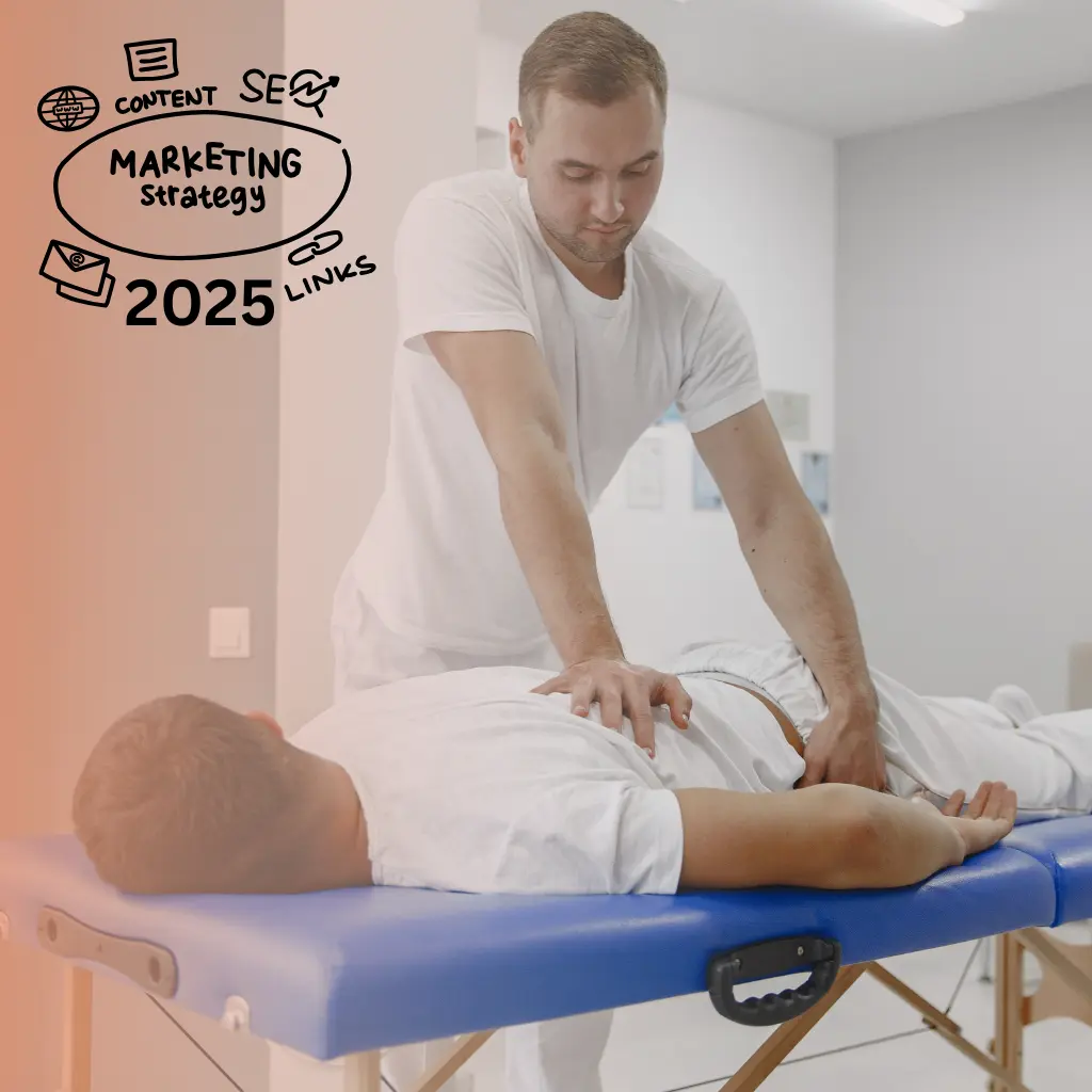 Chiropractor treating patient in clinic